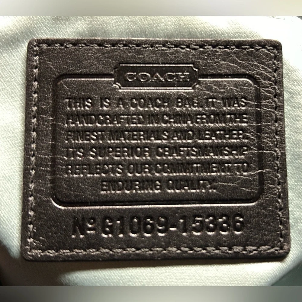 Coach Kristin Black Leather Shoulder Bag - Picture 6 of 11